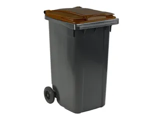 Mini-container 240 Liter Grijs Bruin - 1