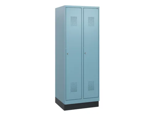 schoollocker,HxBxD 1630x600x500mm,2vak,vak B 300mm,cil.-slot,sokkel