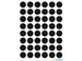 Etiquette HERMA 1869 rond 12mm noir 240 pièces