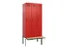 locker met bank,voor scheiding van kleding,HxBxD 2120x900x815mm,3vak