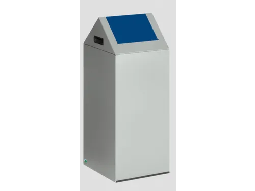 Afvalverzamelaar Zelfblussend 60 Liter 800X320X320Mm Klemring Blauw