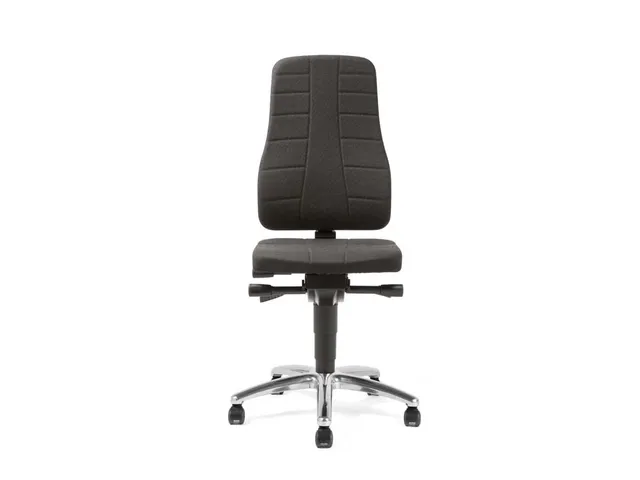 Werkstoel Ergoplus 40 Stof Zwart Esd 450-600mmx460x410-470mm wielen