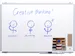Whiteboard Lega Premium+ Trendline 60x90cm Email Staal