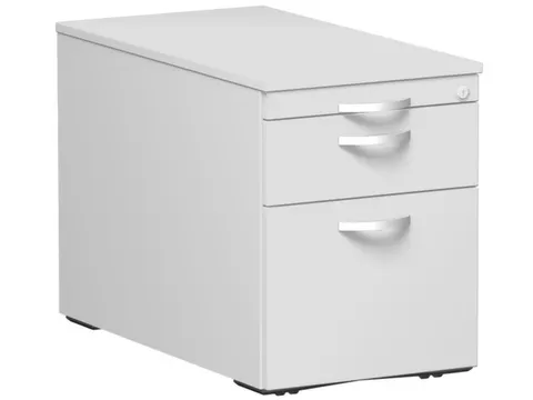 mobiel ladeblok,HxBxD 570x430x800mm,2lade(n),lichtgrijs