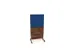 scheidingswand,HxB 1545x800mm,NP-tiepolo nut,BN6016-blauw