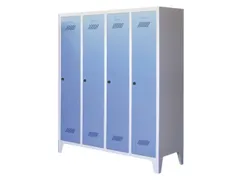 lockerkast v. kinderen,HxBxD 1600x1230x500mm,RAL7035,front RAL5012