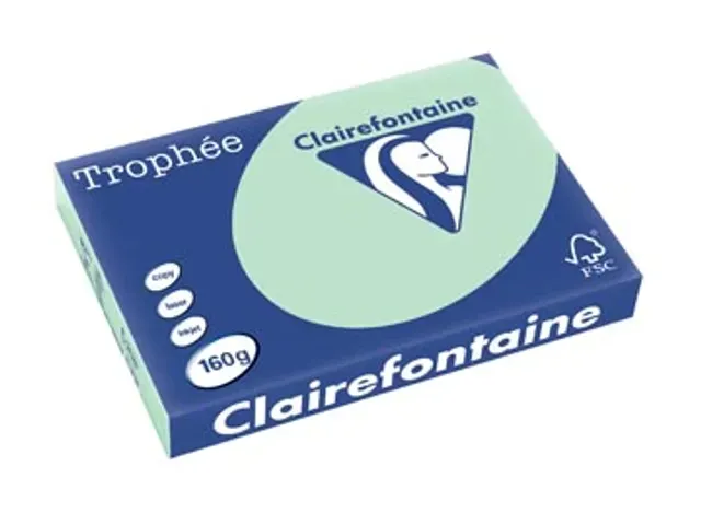 Trophée Pastel gekleurd papier A3 160 gram 250vel Groen
