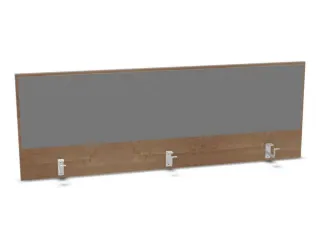 opzetpaneel,v. bureau,aanbouw achter,B 1600mm,NT-cherry,BN8078-grijs - 1