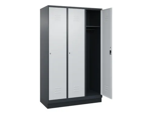 locker,HxBxD 1950x1200x500mm,3vak,vak B 400mm,cil.-slot,sokkel