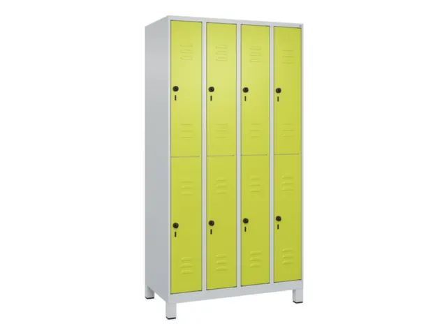 dubbeldekse locker,HxBxD 1950x1000x500mm,4x2vak.,vak B 250mm