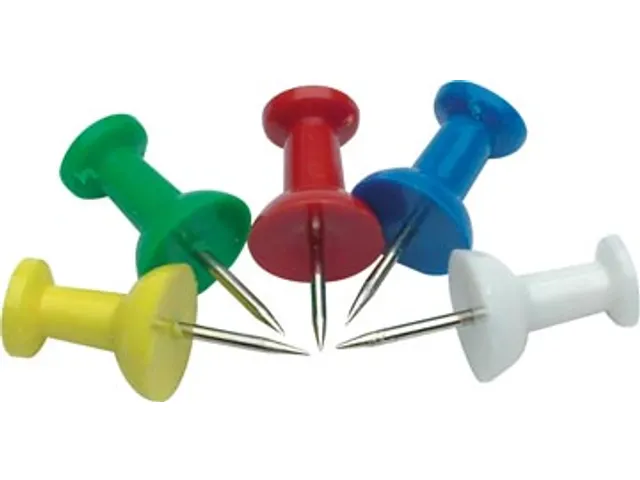 Prikbordspelden Push Pins 25 Stuks Assorti