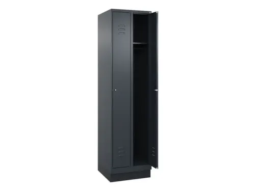 locker,HxBxD 1950x500x500mm,2vak,vak B 250mm,cil.-slot,sokkel