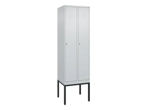 locker,HxBxD 2120x600x500mm,2vak,vak B 300mm,cil.-slot,voetonderstel