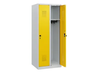 schoollocker,HxBxD 1530x600x500mm,2vak,vak B 300mm,draaigrendel - 1