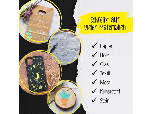 Acrylmarker Online lettering 5 breedtes goud