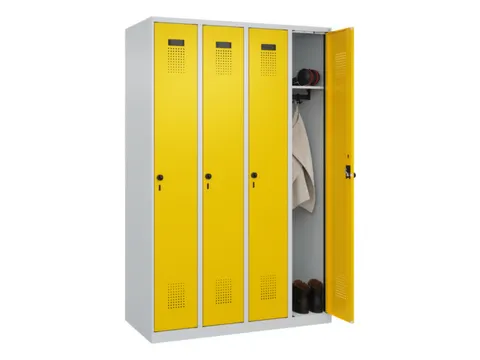 locker,HxBxD 1850x1200x500mm,4vak,vak B 300mm,draaigrendel