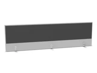 opzetpaneel bureau aanbouw achter MP-lichtgrijs antraciet 2000mm - 1