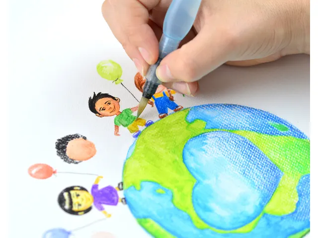 Brushstift Pentel aquash XFRH/1 Medium