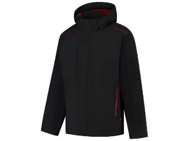 Tricorp 402703 winterjas, zwart/rood, maat M, per stuk