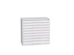 ladekast HxBxD 1000x1050x550mm 9laden romp RAL7035 front RAL7035