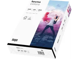 Inapa Tecno colors Gekleurd papier A4 Wit 160 gram 250 vel