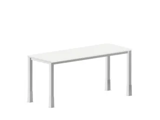 In hoogte verstelbaar bureau,HxBxD 720-840x1600x600mm,Bl-wit - 2