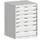 ladekast HxBxD 900x650x525mm 7laden romp RAL7035 front RAL7035