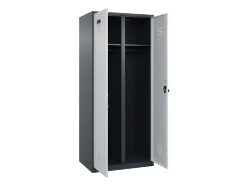 locker voor scheiding van kleding,HxBxD 1850x800x500mm,2vak