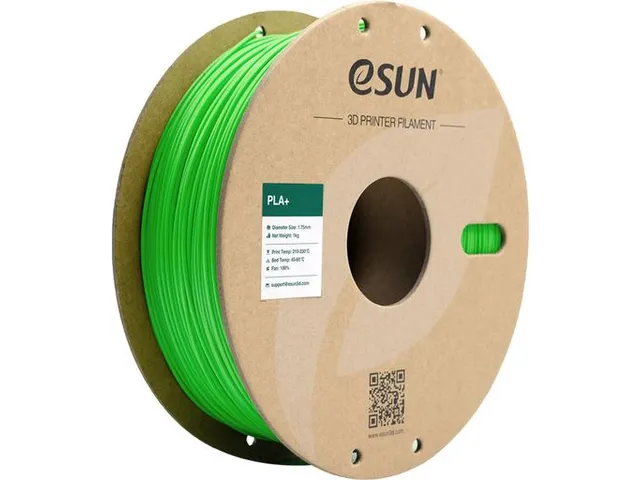 eSUN PLA+ 3D printer Filament 1,75mm Gras Groen 1kg