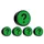 Impressiemagneet Question Mark 35mm Groen