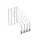 verdeelbeugel-set,v. legbord,ESD,HxD 280x400mm,staal,lichtgrijs