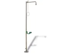 Nood-/oogdouche 2Vaste Sproeikoppen Schroefdraad 1 1/4 Binnen Rvs