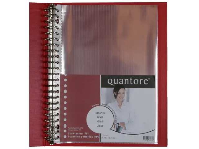 Showtas A4 Quantore 23-gaats Pp 0.11 Glad 25 Stuks