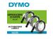 Labeltape Dymo 3D 9mmx3m wit op zwart blister à 3 stuks - 3