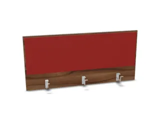 opzetpaneel bureau aanbouw achter NP-tiepolo nut BN4011-rood 1200mm - 1