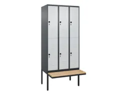 Dubbeldekse dekenkist,HxBxD 2120x900x815mm,3x2vak.,vak B 300mm