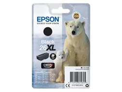 Inktcartridge Epson 26XL T2621 zwart HC C13T26214012