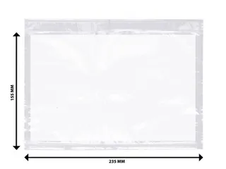 Zelfklevend documentenmapje transparant 155x235mm 500 stuks - 4