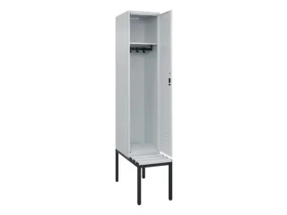 locker met bank,HxBxD 2120x400x815mm,1vak,vak B 400mm,cil.-slot - 2