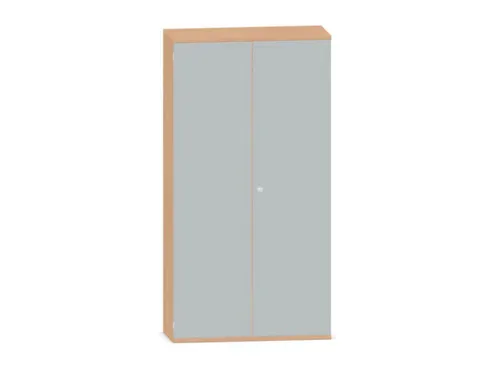 Kantoorkast 1920x1000x430mm Decor Romp Beuken Decor Front Lichtgrijs