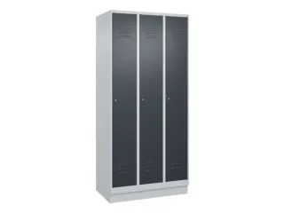 locker voor scheiding van kleding,HxBxD 1950x900x500mm,3vak - 1