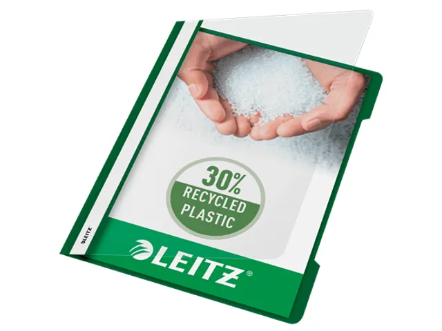 Snelhechter Leitz 4191 standaard A4 groen 30% gerecycled plastic