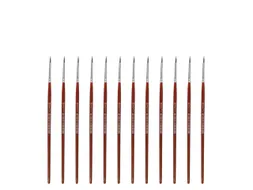 Penseel Kangaro Serie 120 rond Nr. 3/0 geitenhaar doos 12 stuks