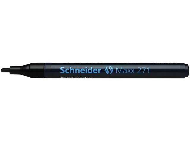 Lakmarker Schneider Maxx 271 1-2 mm zwart