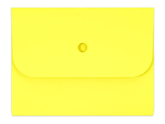 Forte organisatiemap geel met klep en balg