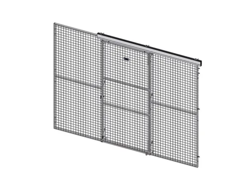 schuifdeur,v. scheidingswandsysteem,HxB 2200x1900mm,hangslot,staal