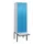 PBM-locker met bank,HxBxD 2120x600x815mm,2vak,vak B 300mm,draaigrendel
