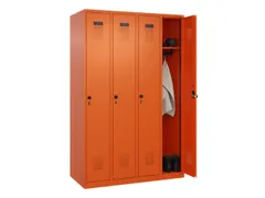 locker,HxBxD 1850x1200x500mm,4vak,vak B 300mm,draaigrendel