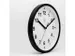 Horloge murale NXT dia. 20cm plast. noir, cadran blanc silencieuse