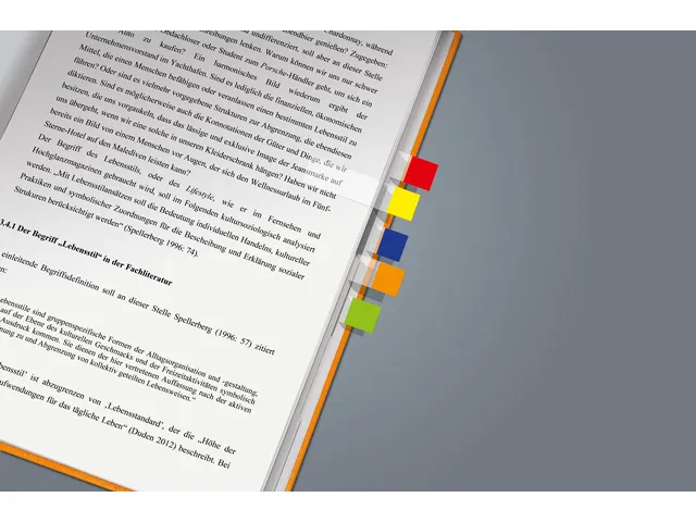 Index repositionnable 84x50mm Transparent 7 couleurs